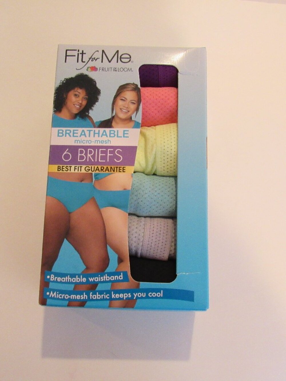 NEW IN BOX 6 "FRUIT OF THE LOOM" BREATHABLE BRIEFS SIZE 12 (4X)
